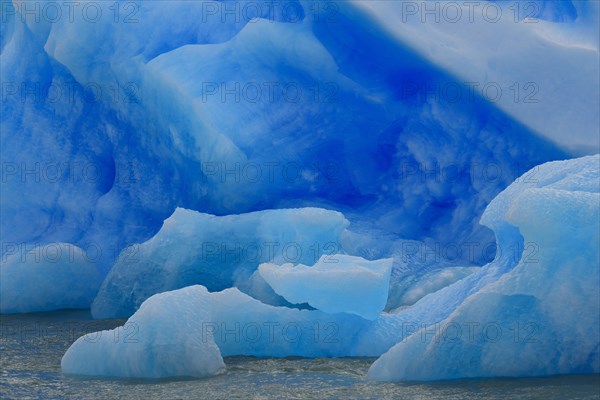 Fissured iceberg on Lake Argentino