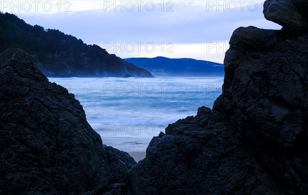 Atlantic Ocean with rocky coast