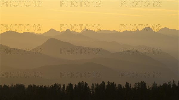 Mangfall mountains with Wallberg