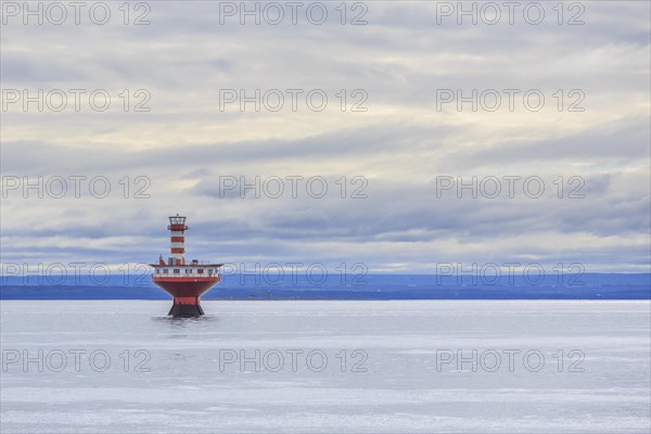 Lighthouse Phare du Haut-Fond Prince in Saint Lawrence River