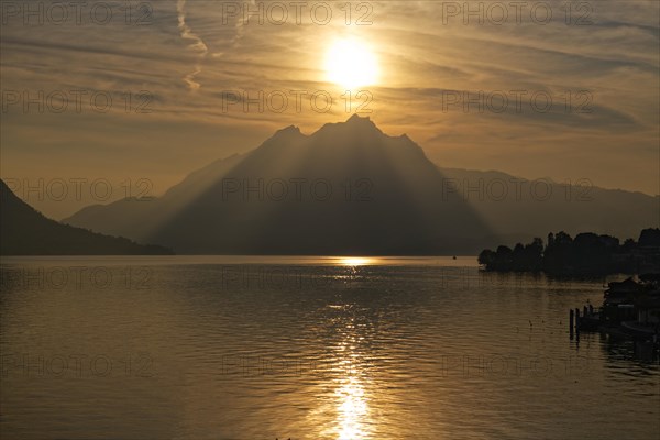 Pilatus seen from Lake Lucerne