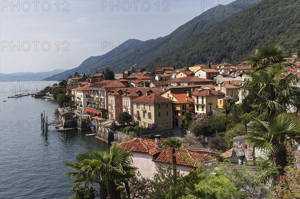 View of Cannero Riviera and Lago Maggiore