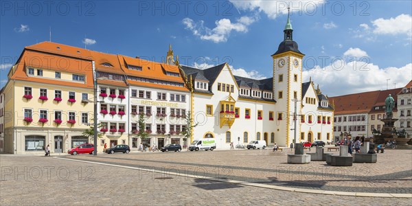 Historic town hall at Obermarkt in Freiberg