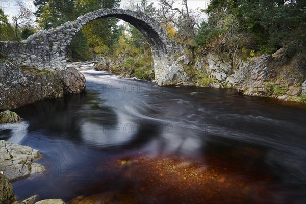 Historic Packhorse Bridge over the Dulnain