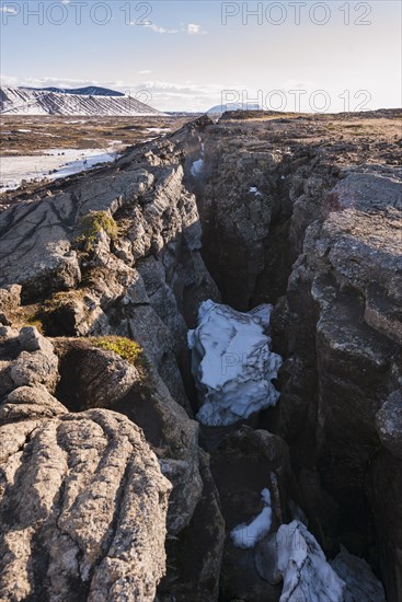 Continental rift between North American and Eurasian Plate