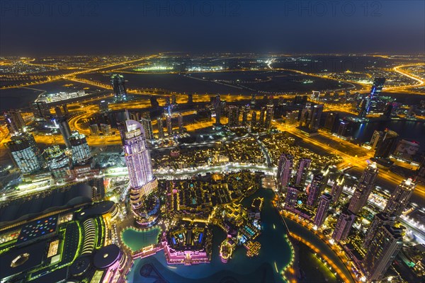 View from Burj Khalifa observation deck