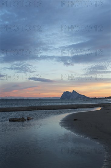 View of The Rock of Gibraltar and La Linea de la Concepcion