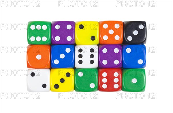 Colorful dice