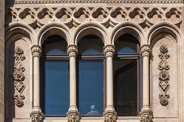 Arched windows on the facade