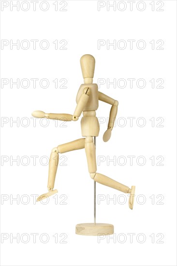 Wooden stickman running