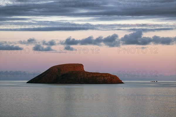 Small island in the sea in front of Angra do Heroismo