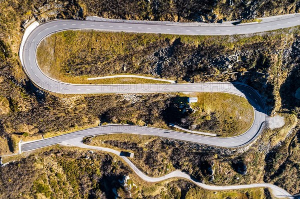 Aerial photo Lukmanier Pass