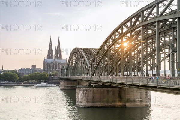 Cityscape with Hohenzollern Bridge and Cathedral