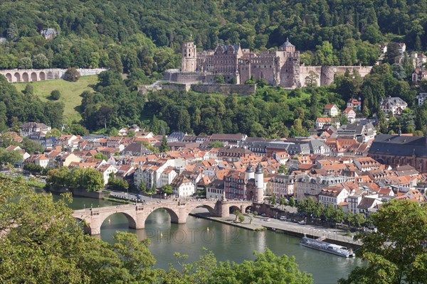 View of historic centre with Karl Theodor Bridge