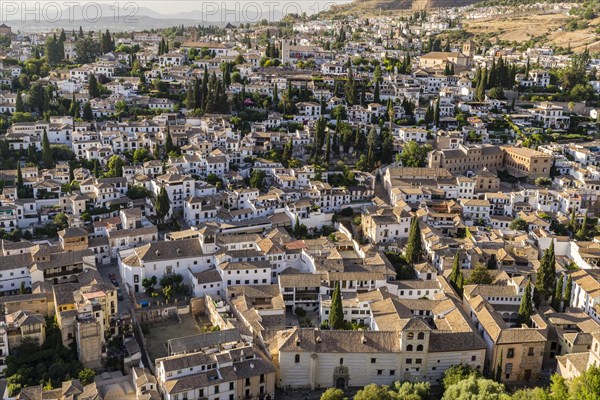 View from the Alhambra to Albayzin