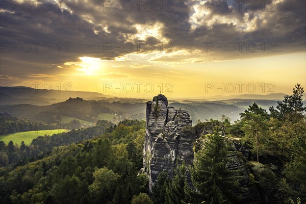 Monch summit at sunrise