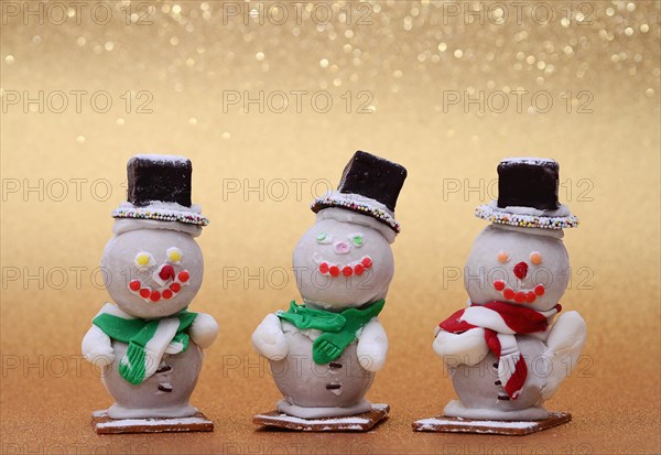 Three snowmen