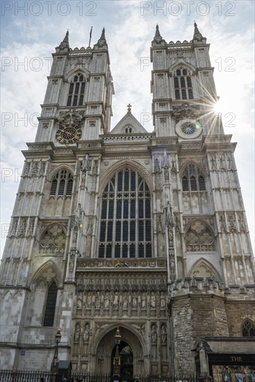 Double towers of Westminster Abbey