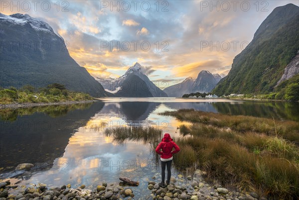 Tourist looking at the landscape