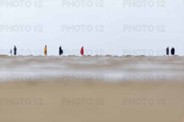 Walkers on sandbank