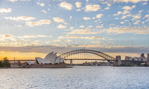 Circular Quay and The Rocks at dusk