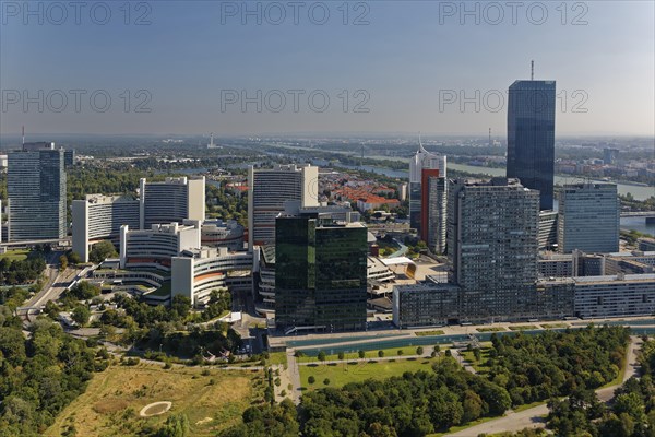 View from the Danube Tower to Donaucity