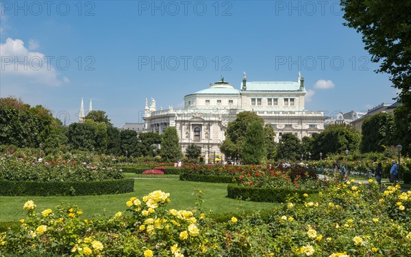 Volksgarten with blooming roses