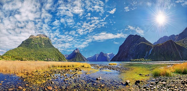 Panorama of Milford Sound