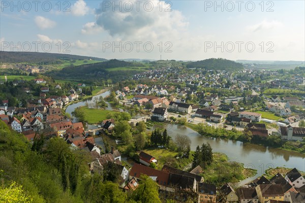 View of Harburg and River Wornitz