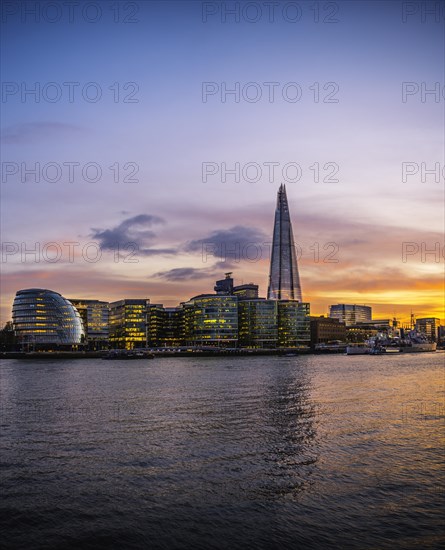 Skyline of the office complex More London Riverside