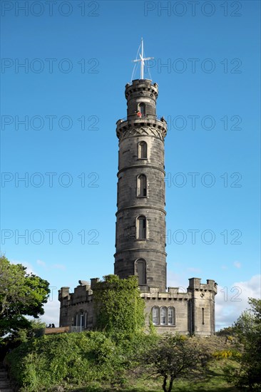 Calton Hill with Nelson Monument