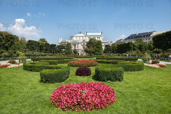 Flowerbeds in the Volksgarten