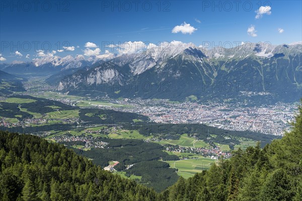 View from Patscherkofel of northern chain of the Alps