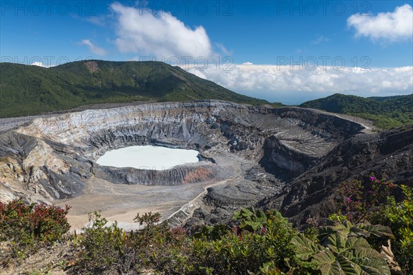 Caldera with crater lake