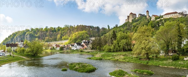 River Wornitz and Harburg Castle