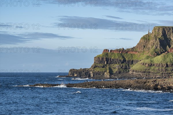 Tourist attraction Giant's Causeway on the Atlantic coast