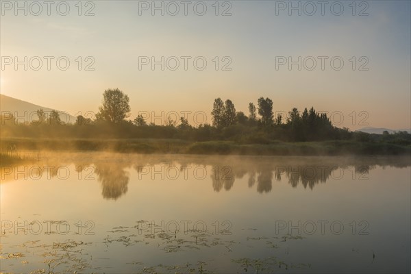 Sunrise at the Zirknitz Lake