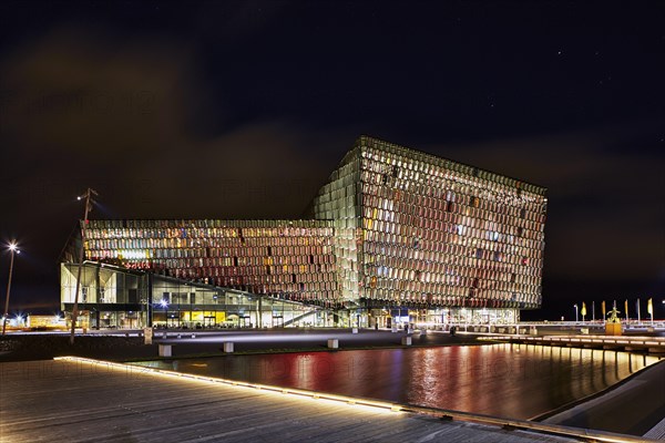 Concert Hall Harpa at night