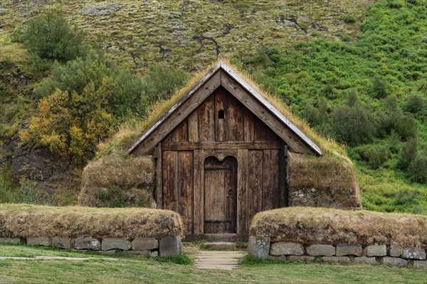 Wooden and peat building