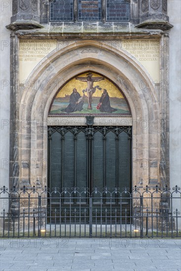 Thesis door at the castle church