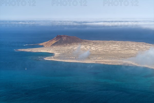 View from the Mirador Del Rio on the island of La Graciosa