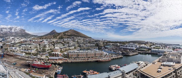 Panoramic view of The Silo Hotel on Victoria and Alfred Waterfront