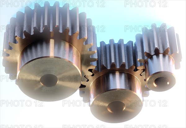 Various gear wheels interlocking