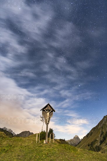 A wayside cross at Hochtannbergpass