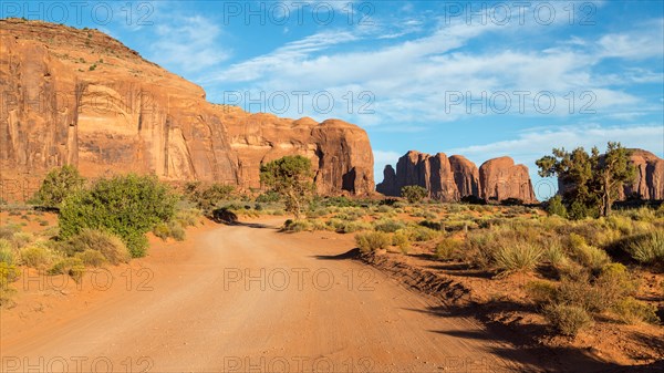 Dirt road in Monument Valley