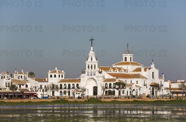 Village El Rocio with the Hermitage of El Rocio