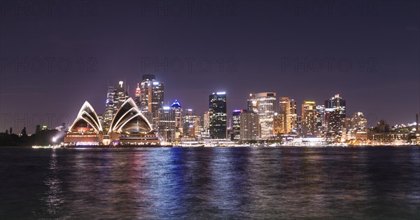 Circular Quay and The Rocks at night