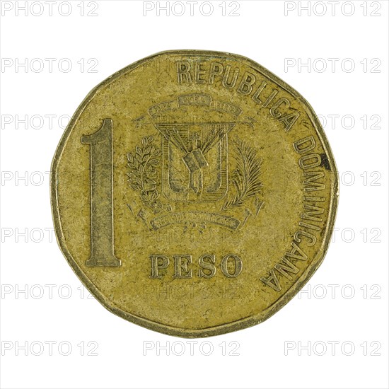 One Dominican peso coin