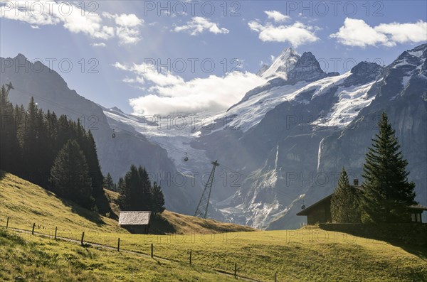 View from Hiking Trail to Bachalpsee