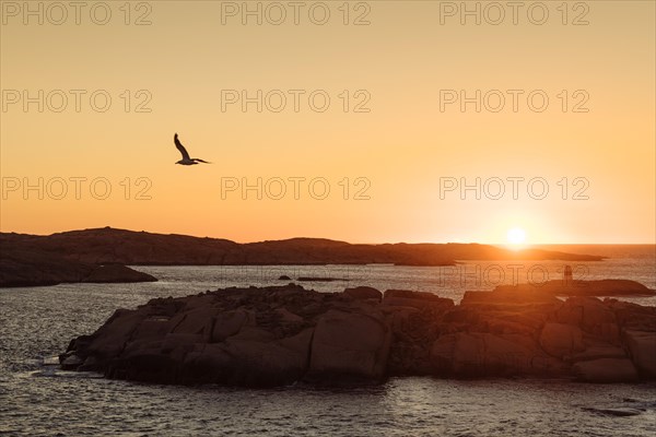 Archipelago at sunset